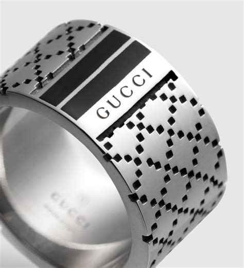 gucci silver necklace men|Gucci men's rings silver.